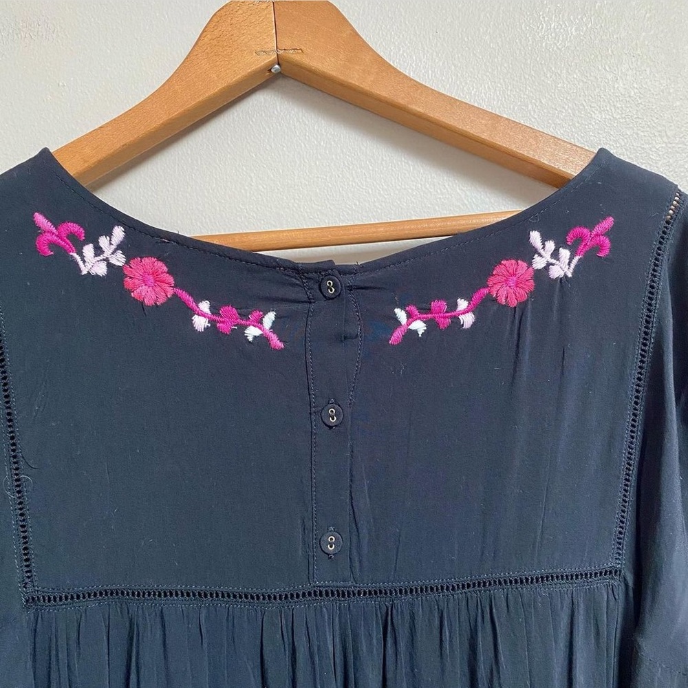 Catherine Malandrino black dress with embroidery - Picture 6 of 9